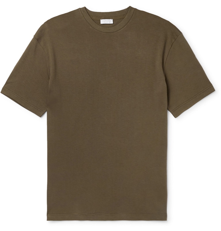 Photo: Sunspel - Cavendish Cotton-Jersey T-Shirt - Green