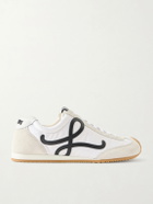 LOEWE - Ballet Runner 2.0 Logo-Appliquéd Shell, Suede and Leather Sneakers - White