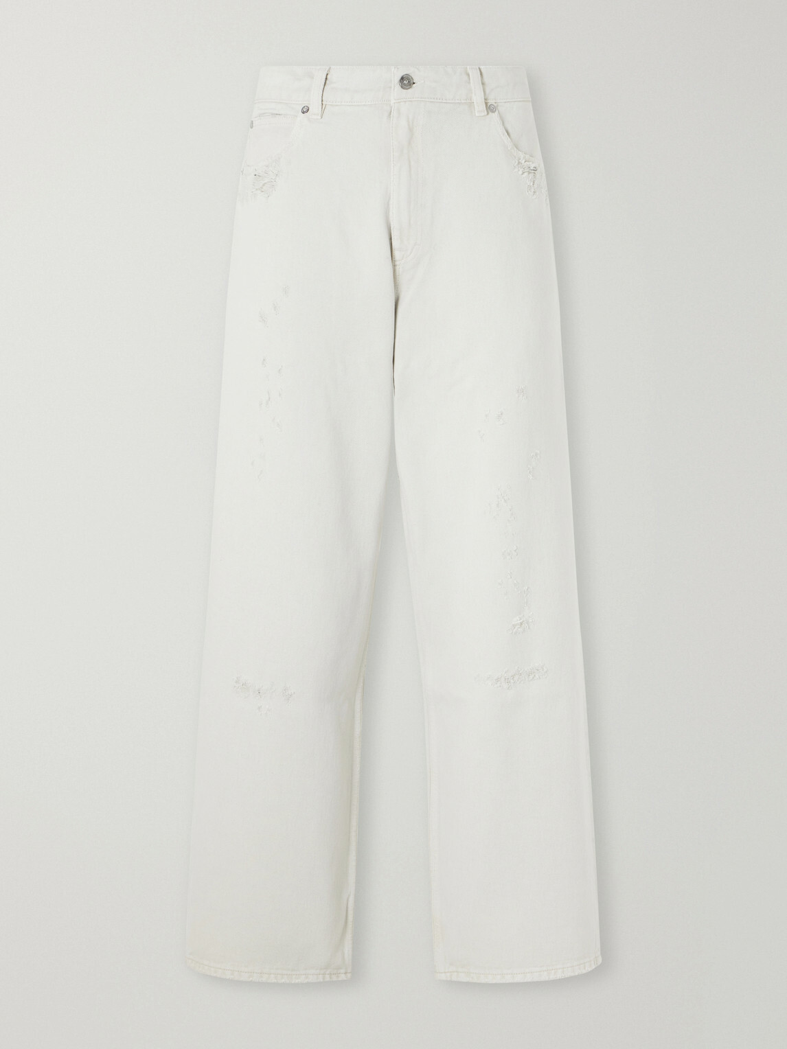 Our Legacy - Vast Straight-Leg Distressed Jeans - White