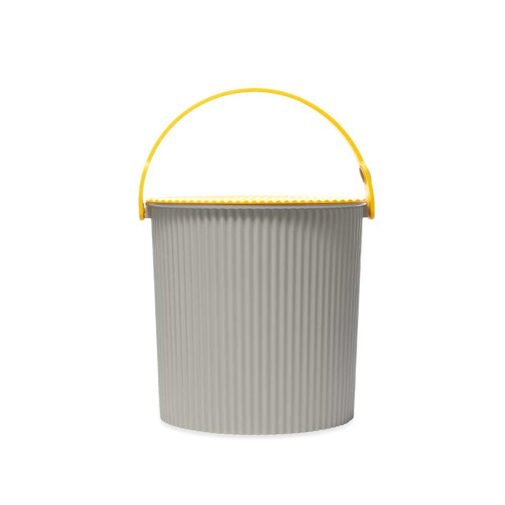 Hachiman Omnioutil Secchio 4 Litri Con Coperchio - Grigio E Giallo, Impilabile, Resistente Fino A 150 Kg, Sicuro Per Alimenti, Per Casa, Giardino E Birra Fatta In Casa - 5