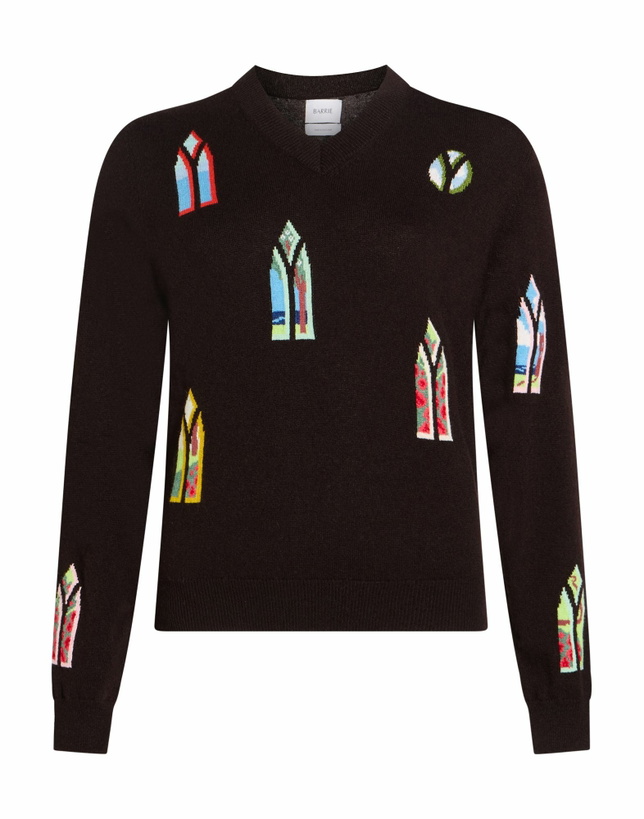 Photo: Barrie Womens Sweater Dark in Brown