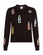 Barrie Womens Sweater Dark in Brown