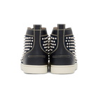 Christian Louboutin Navy Louis Spikes High-Top Sneakers