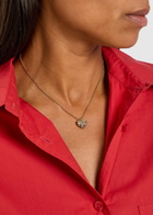 Coach Heart Stud Earrings and Necklace set - Crystal - One Size