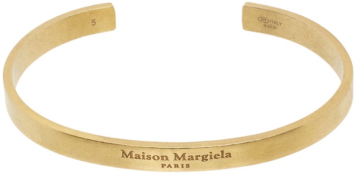 Photo: Maison Margiela Gold Logo Bracelet