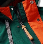 Loewe - Eye/LOEWE/Nature Leather and Webbing-Trimmed Waterproof Shell Hooded Parka - Orange