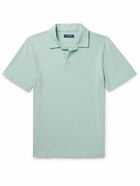 Frescobol Carioca - Faustino Stretch-Terry Polo Shirt - Green