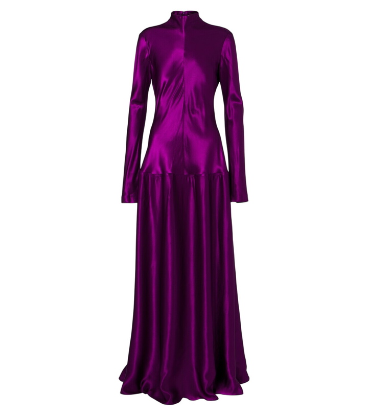 Photo: Fforme Satin maxi dress