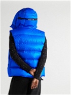 Moncler - Lawu Quilted Ripstop Hooded Down Gilet - Blue