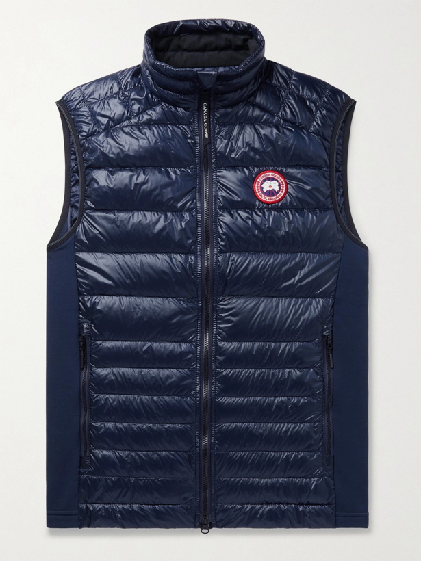 Photo: CANADA GOOSE - Hybridge Lite Slim-Fit Quilted Shell Down Gillet - Blue - S