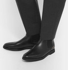 Common Projects - Cross-Grain Leather Chelsea Boots - Black