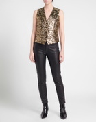 P. a.r. o.s. h. Womens Tailored Vest in Beige