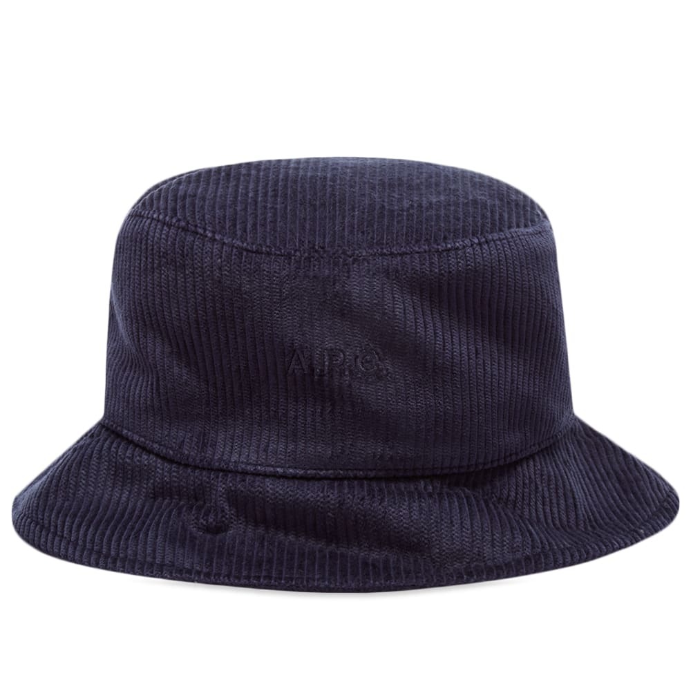 A.P.C. Alex Corduroy Bucket Hat in Dark Navy A.P.C display picture 1