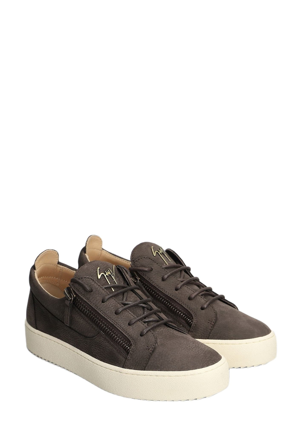 Giuseppe Zanotti Gz94 Sneakers In Brown Suede
