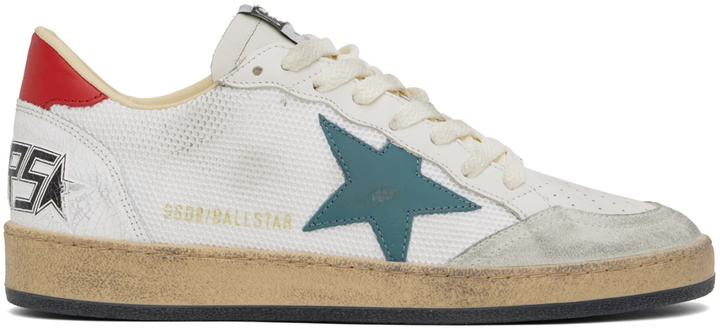 Photo: Golden Goose White Ball Star Sneakers