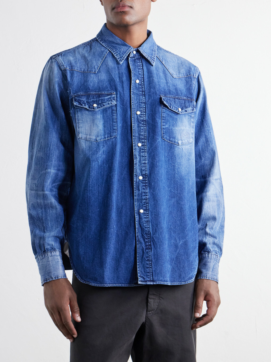 Visvim - Social Sculpture Denim Shirt - Blue