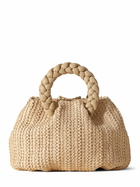 HEREU Medium Bombon Raffia Top Handle Bag