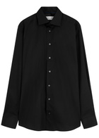Eton Cotton-twill Shirt Black