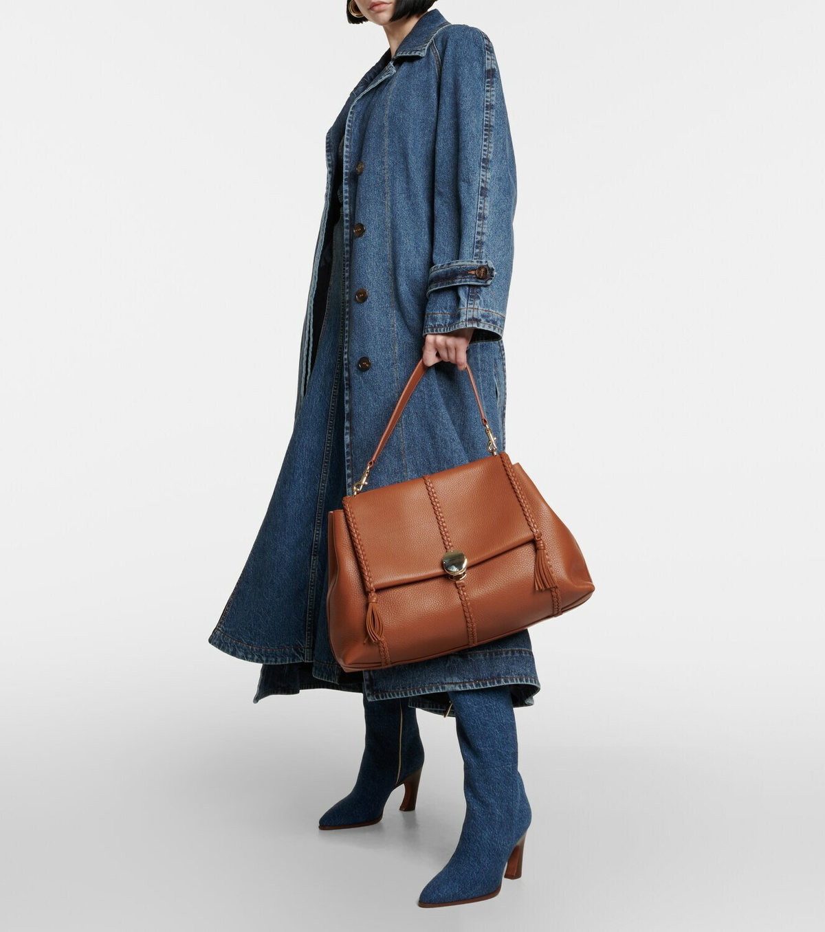 ショルダーバッグ・ポシェット Chloe Embroidered wool large Penelope shoulder bag e340ddcbc6b316348d3037ee2163fe