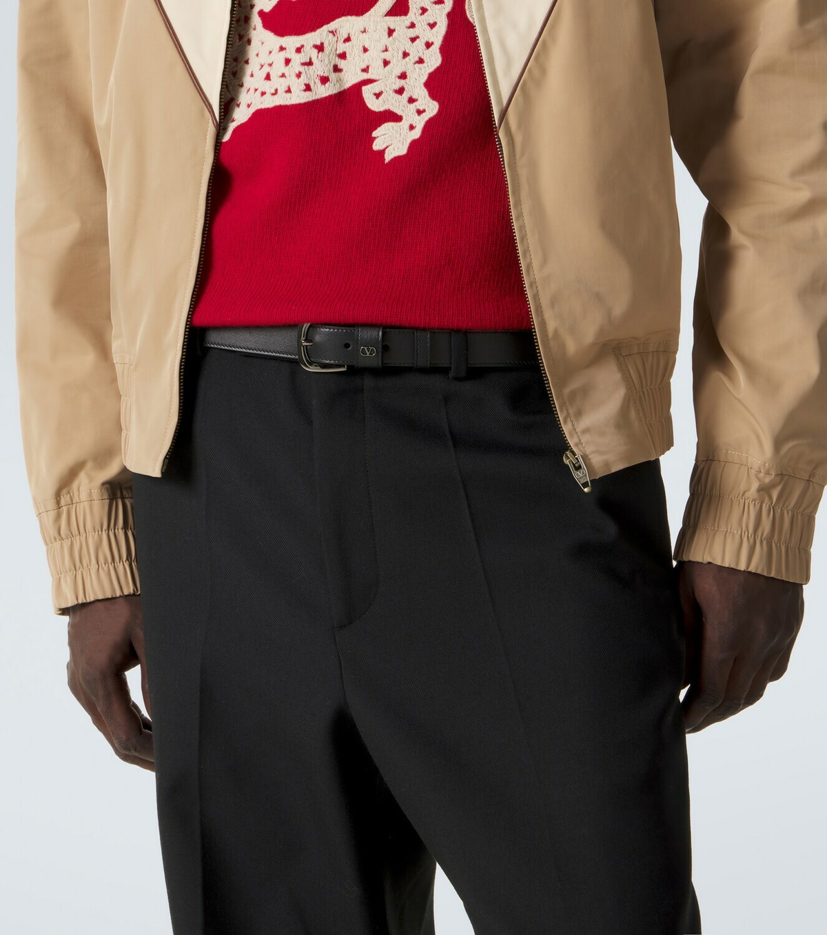 Valentino Garavani VLogo leather belt