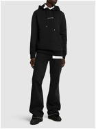 LANVIN - Logo Embroidery Oversized Cotton Hoodie
