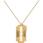 Marcelo Burlon County of Milan Gold Blade Necklace