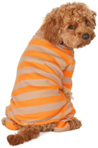 little beast Orange & Beige Peanut Butter Bodysuit