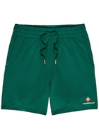 Casablanca Logo Cotton Shorts Green
