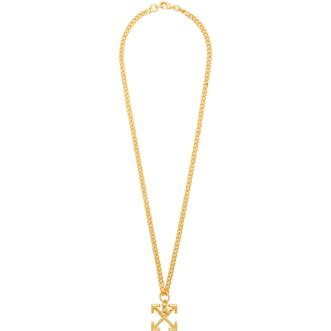 Off white necklace gold Outlet