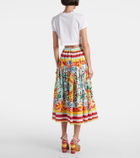 Dolce&Gabbana Cropped printed cotton T-shirt