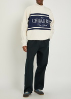 Willy Chavarria Gilroy Colour-blocked Cotton Sweatshirt White