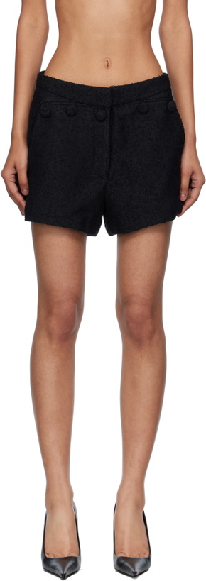 Photo: Pushbutton Black Button Point Shorts