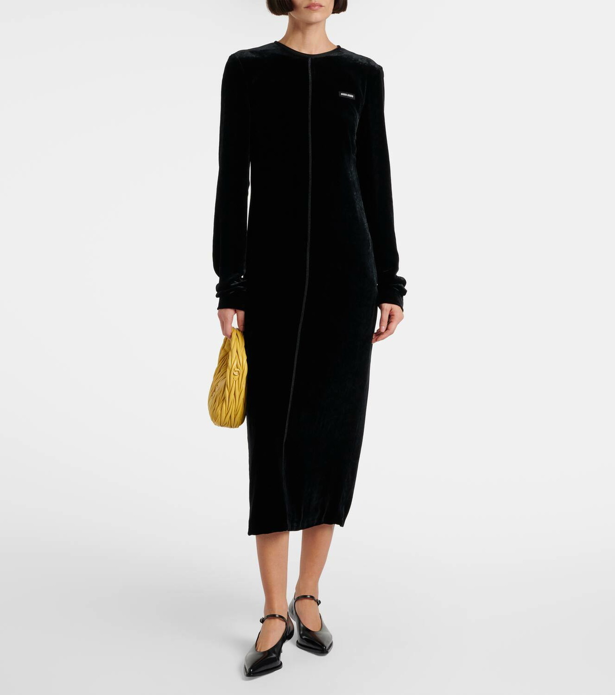 Miu Miu Satin midi dress