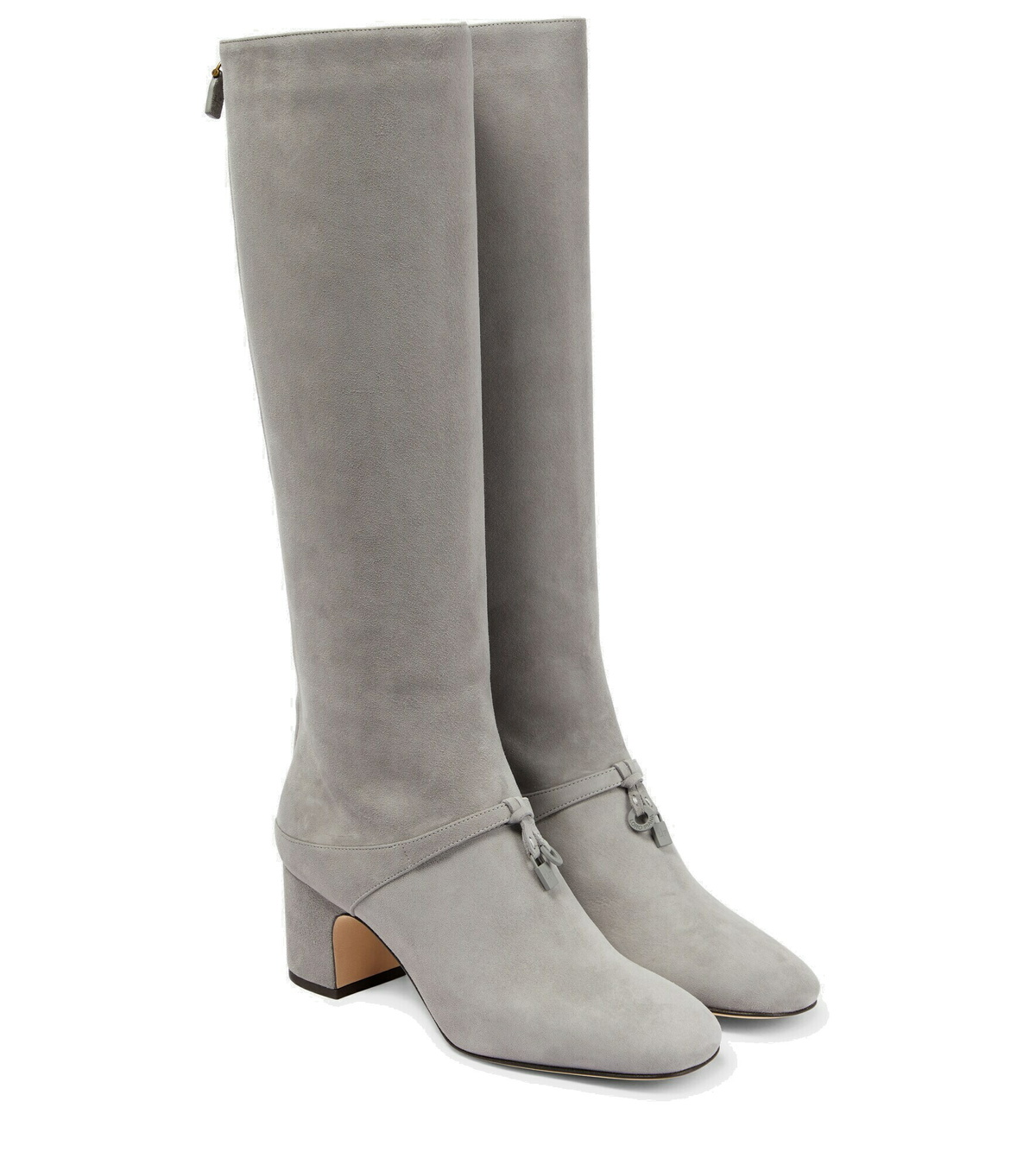 Loro Piana - Maxi Charms suede knee-high boots Loro Piana