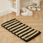 HAY Coco Door Mat - Stripe Wide in Black/White 