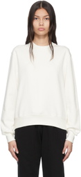 WARDROBE.NYC Off-White Cotton Sweatshirt