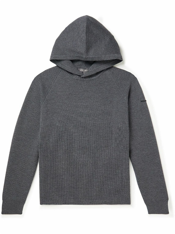 Photo: Norse Projects Arktisk - Milano Tech Wool-Blend Hoodie - Gray