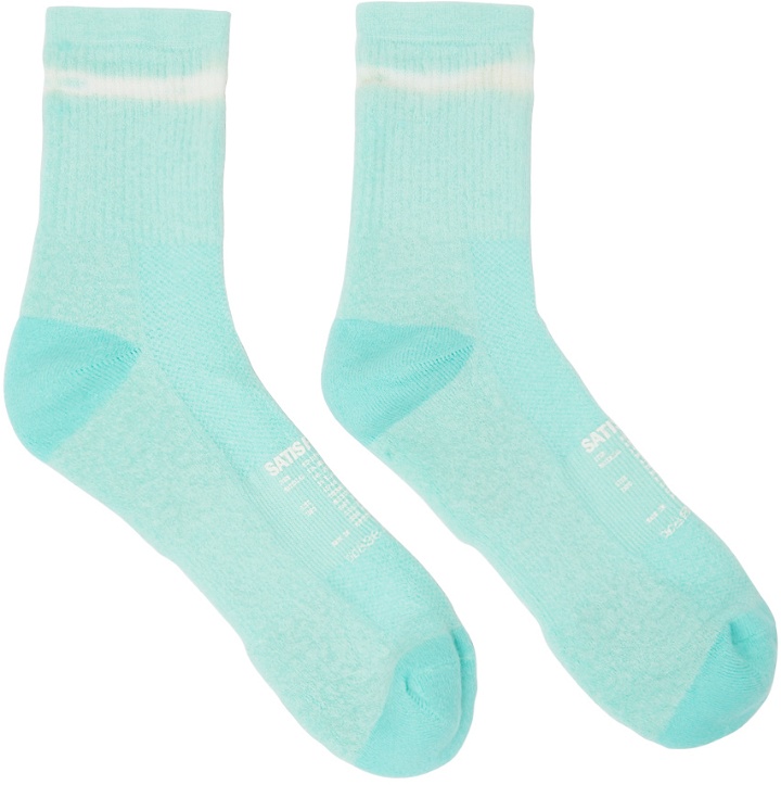 Photo: Satisfy Blue Tie-Dye Socks