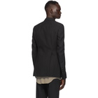 Rick Owens Black Soft Soft Tatlin Lapel Blazer