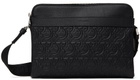 Ferragamo Black Embossed Crossbody Bag