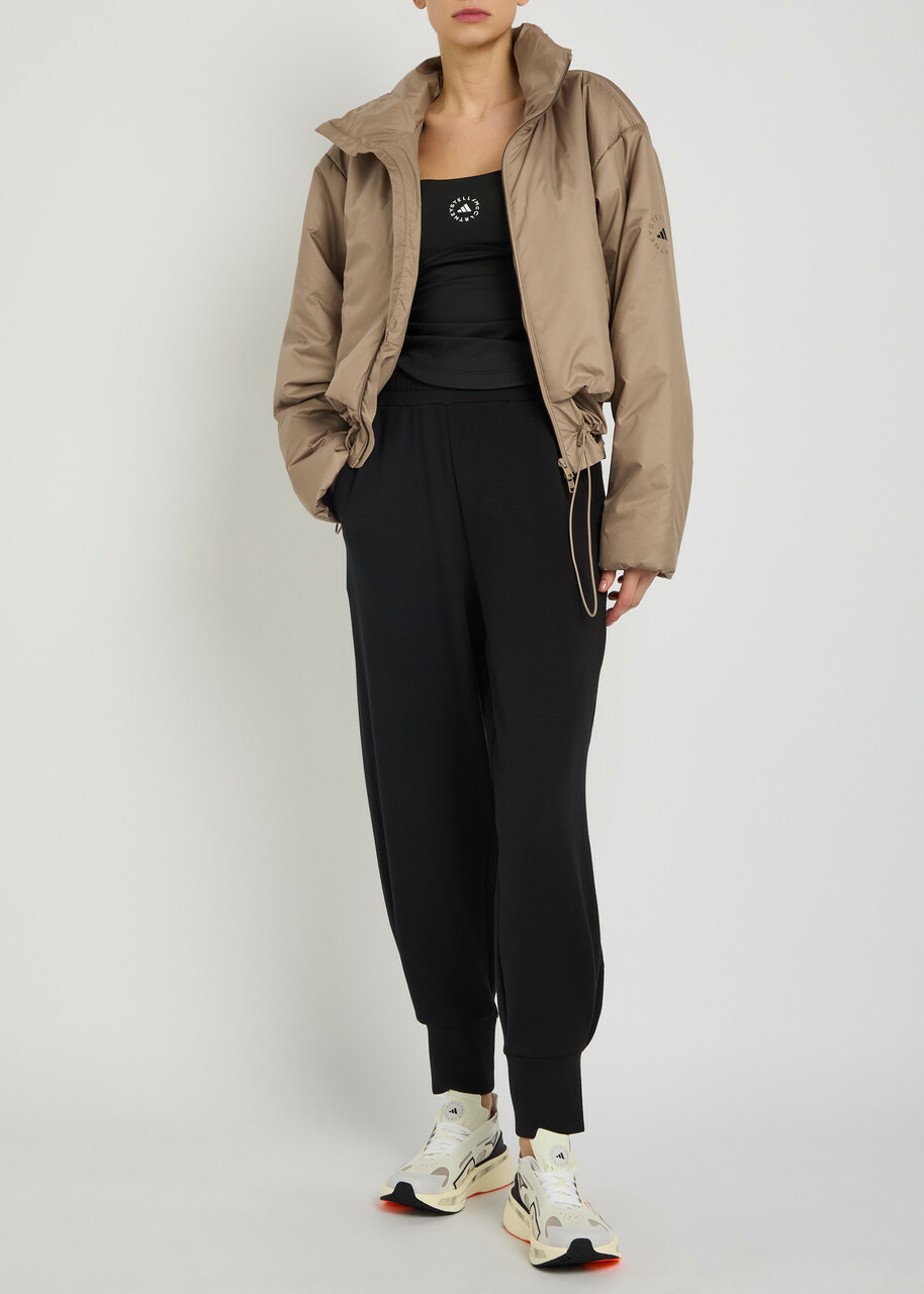 Adidas X Stella Mccartney Liner Padded Shell Jacket Brown