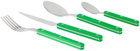 Sabre Green Bistrot Brilliant Flatware Set, 24 pcs