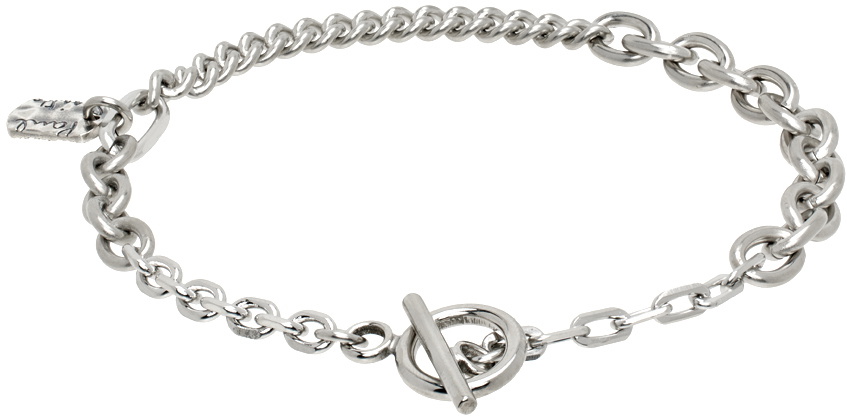 アクセサリー Paul Smith Link chain bracelet silver Paul Smith Silver Mixed Chain Bracelet Paul Smith