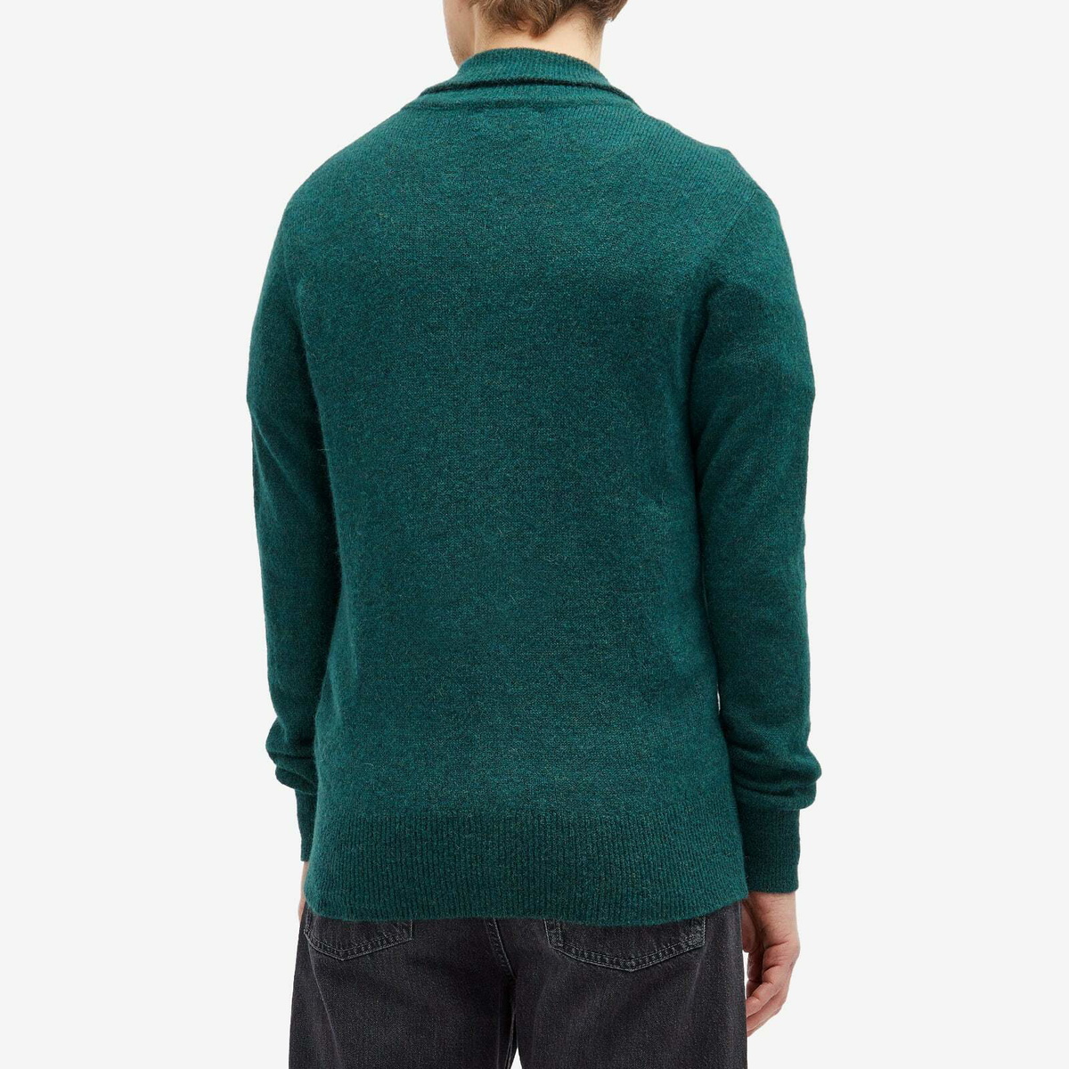 Oliver Spencer Men's Britten Knit Cardigan in Green