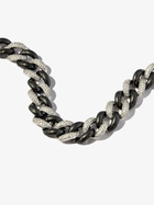 SHAY 18K Black And White Gold Curb Link Diamond Bracelet