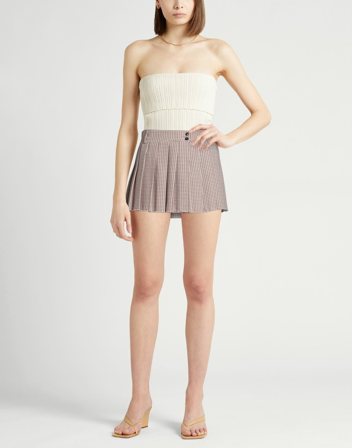 Jucca Womens Mini skirt Ivory