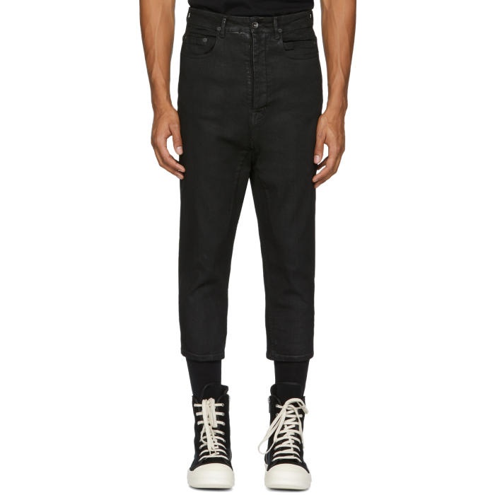 Photo: Rick Owens Drkshdw Black Cropped Astaires Jeans 