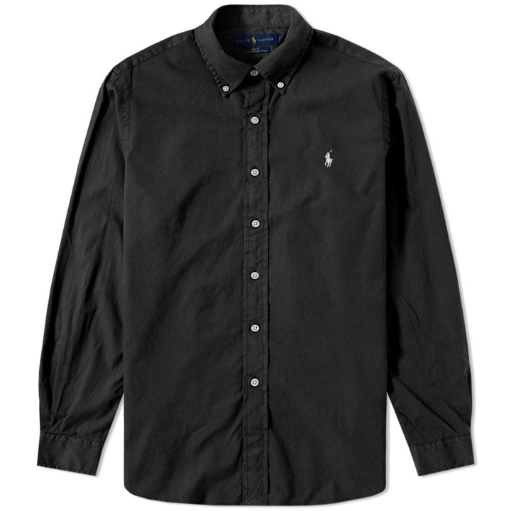 Photo: Polo Ralph Lauren Garment Dyed Button Down Twill Shirt Black