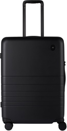 Monos Black Expandable Check-In Medium Suitcase