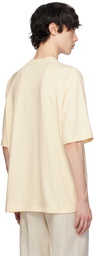 Jacquemus Beige Les Classiques 'Le t-shirt Typo' T-Shirt